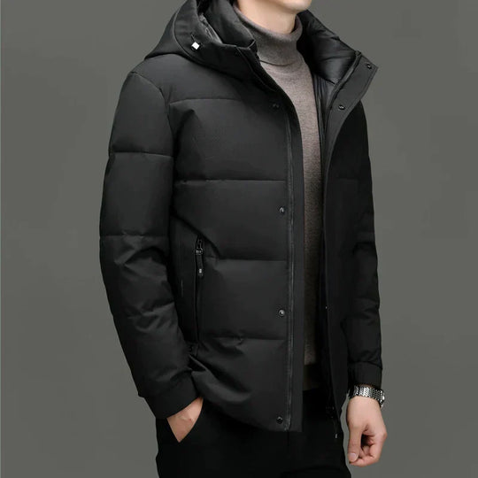 R&B | Gepolsterte Herrenjacke mit Kapuze