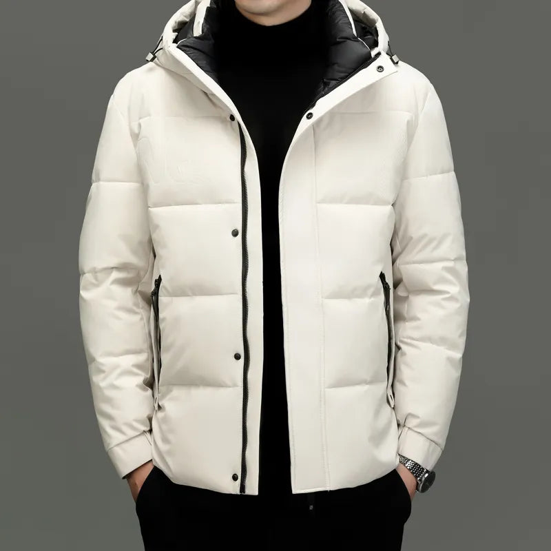 R&B | Gepolsterte Herrenjacke mit Kapuze