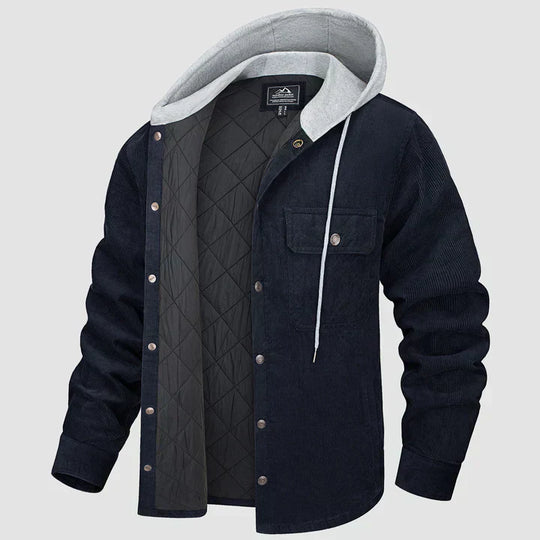 R&B | Gepolsterte Herrenjacke mit Kapuze