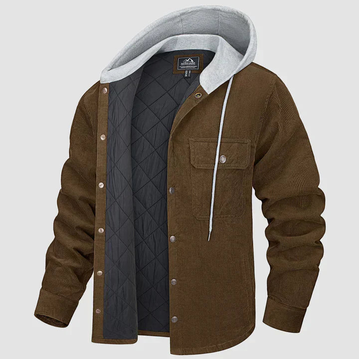 R&B | Gepolsterte Herrenjacke mit Kapuze
