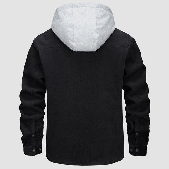R&B | Gepolsterte Herrenjacke mit Kapuze