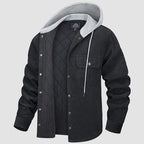 R&B | Gepolsterte Herrenjacke mit Kapuze