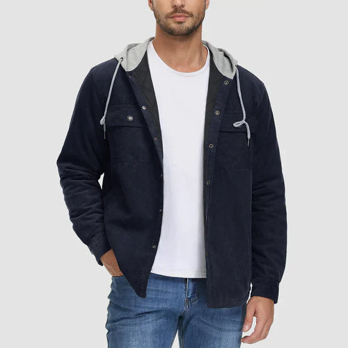 R&B | Gepolsterte Herrenjacke mit Kapuze