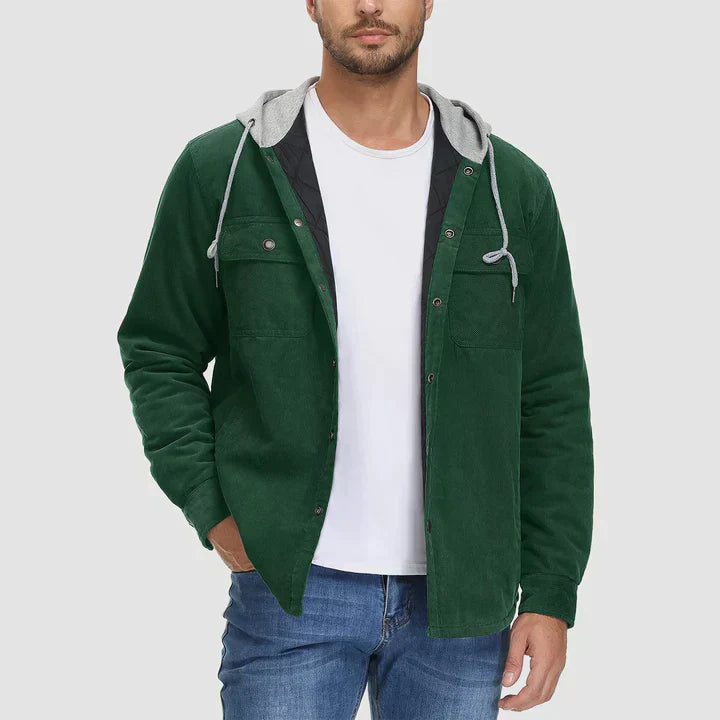 R&B | Gepolsterte Herrenjacke mit Kapuze