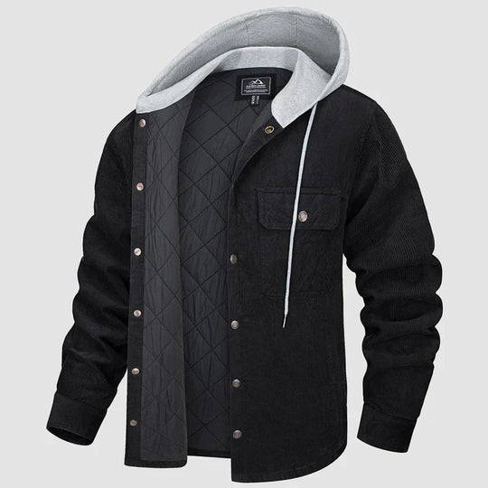 R&B | Gepolsterte Herrenjacke mit Kapuze