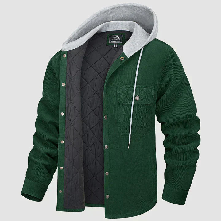 R&B | Gepolsterte Herrenjacke mit Kapuze
