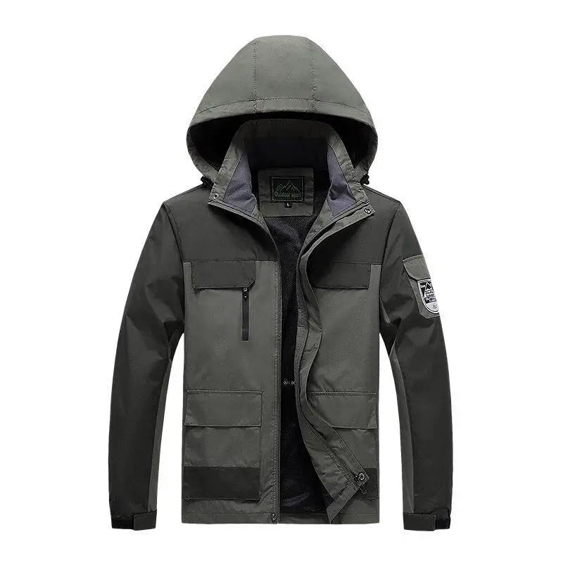 R&B | Herren Parka - Military Green Windbreaker