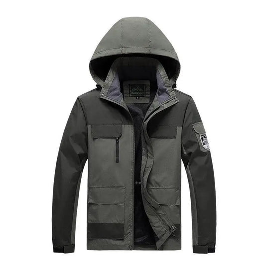 R&B | Herren Parka - Military Green Windbreaker