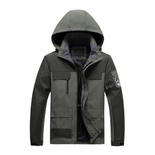R&B | Herren Parka - Military Green Windbreaker