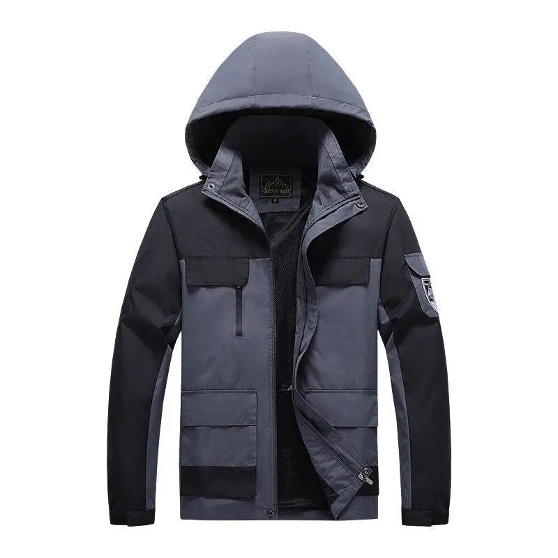 R&B | Herren Parka - Military Green Windbreaker