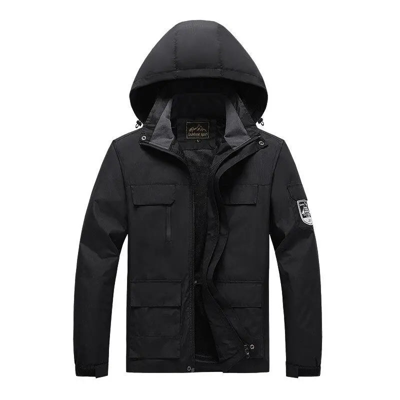 R&B | Herren Parka - Military Green Windbreaker