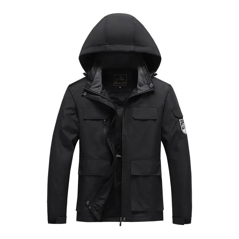 R&B | Herren Parka - Military Green Windbreaker
