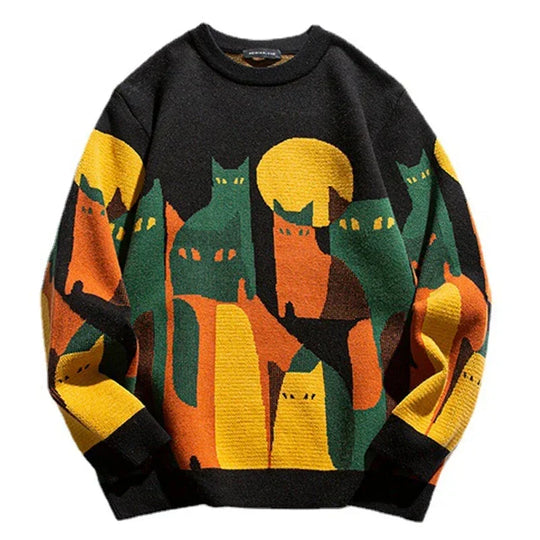 R&B | Gemusterter Pullover für Einen Gemütlichen und Stilvollen Look