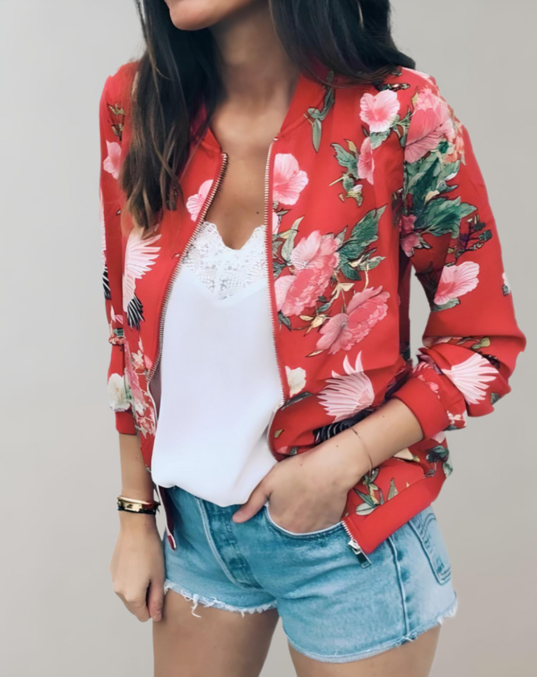 R&B | Stylische Blumenkimonojacke für Frauen