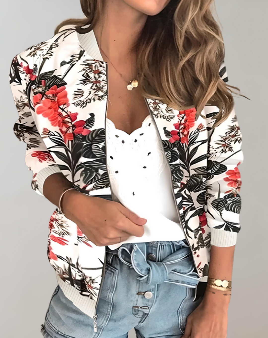 R&B | Stylische Blumenkimonojacke für Frauen