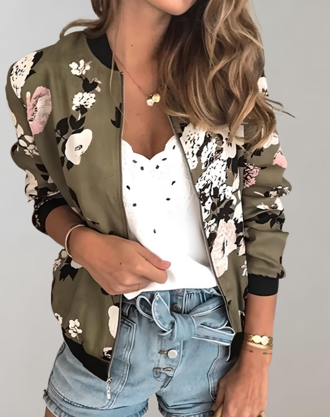 R&B | Stylische Blumenkimonojacke für Frauen