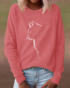 R&B | Paws Sweatshirt mit Katzenmotiv