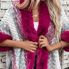 R&B | Stilvolle Fransen Cape Stiefelette für Damen Perfekt für den Herbst
