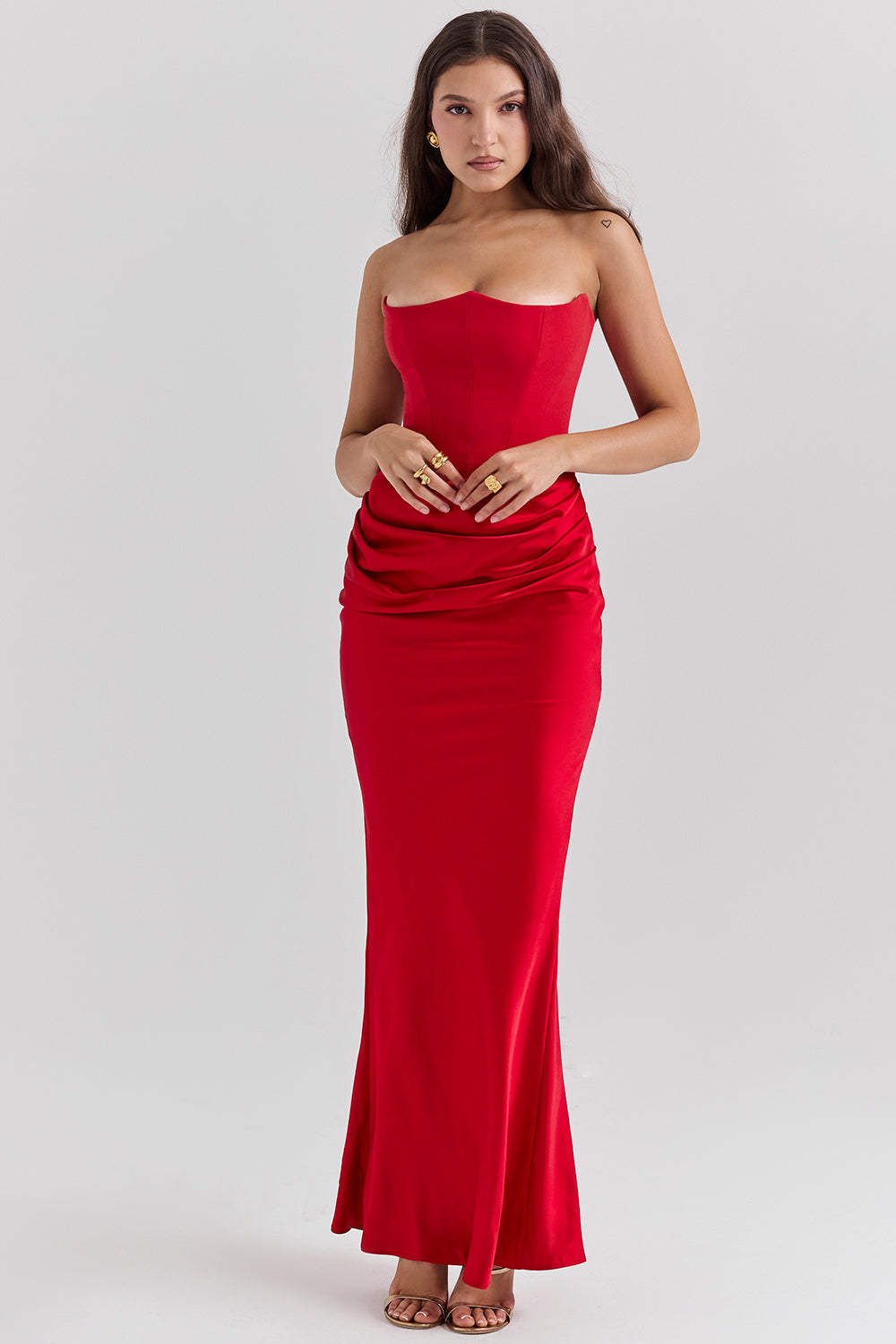 R&B | Elegante Strapless Korsettkleid