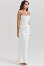R&B | Trägerloses Korsett Maxi Kleid