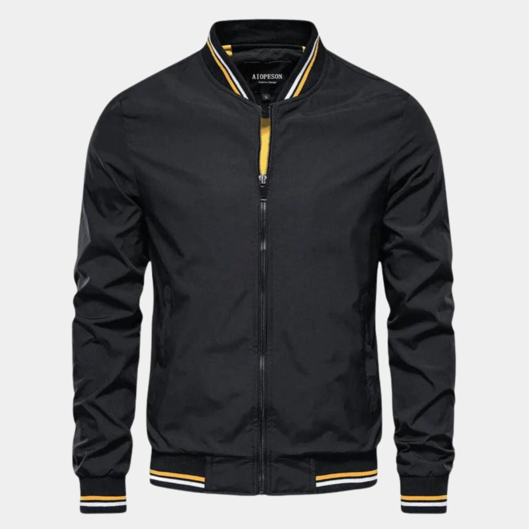 R&B | Klassische Bomberjacke Polyester Militärgrün und Stilet
