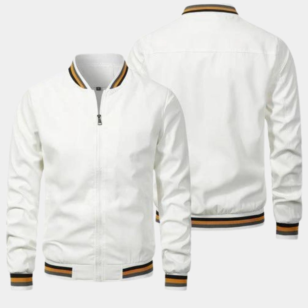 R&B | Klassische Bomberjacke Polyester Militärgrün und Stilet