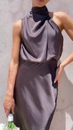 R&B | Glänzendes langes Kleid