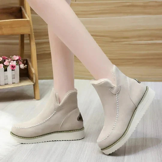 R&B | Damenstiefel aus Plüsch-Schafsfell