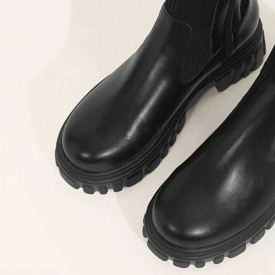 R&B | Stilvolle Damen Knielange Stiefel mit Reißverschluss