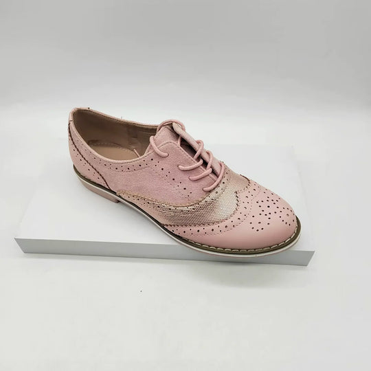 R&B | Brogues Schuhe Echtes Leder Klassische Schnürung Elegantes Perforiertes Design