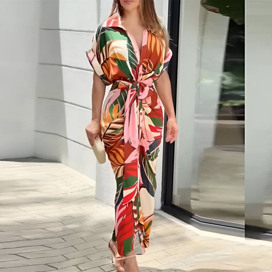 R&B | Midikleid mit Bindegürtel
