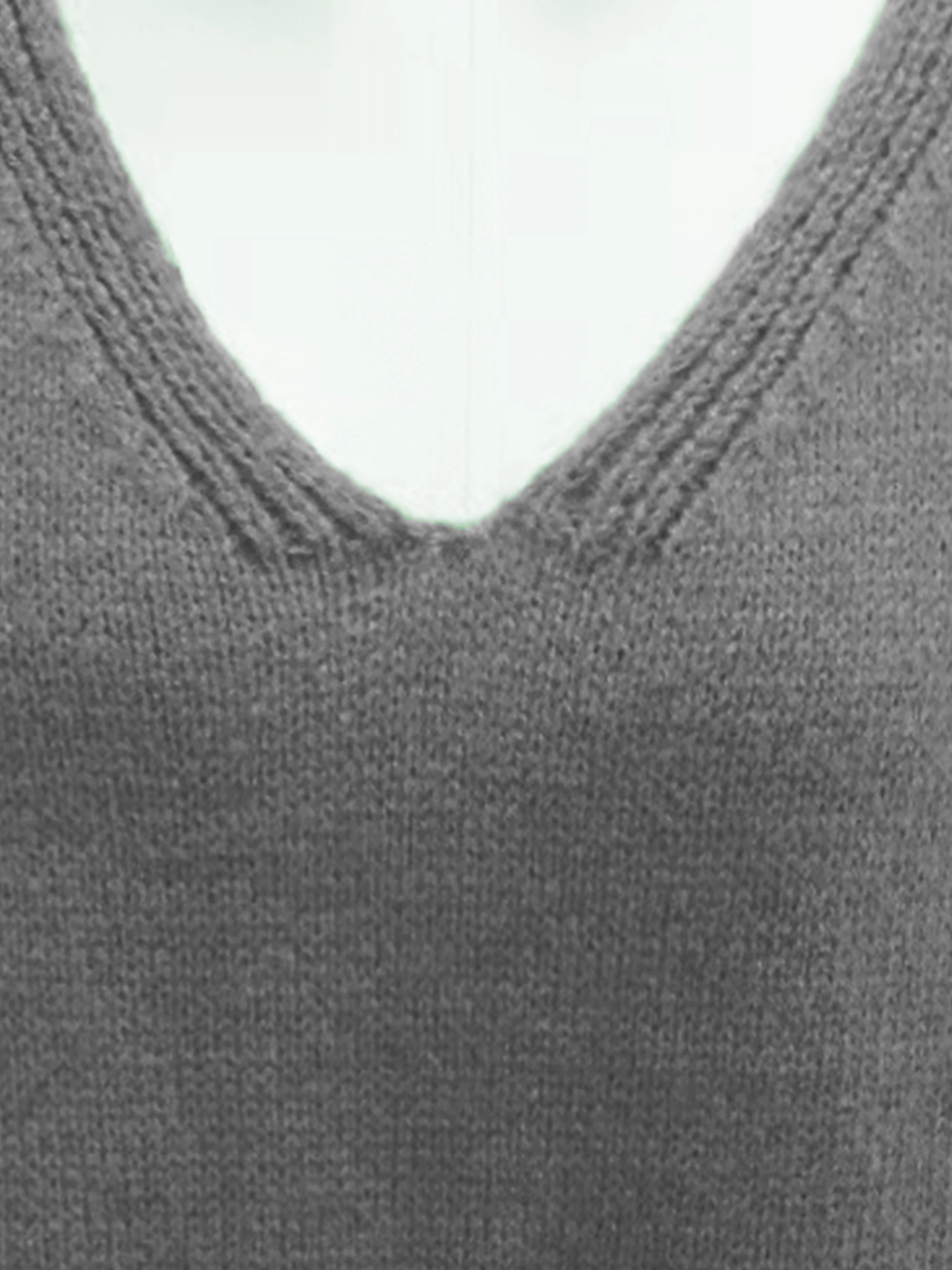 R&B | Plus Size Freizeit V-Ausschnitt Pullover für Kurvenreiche Frauen