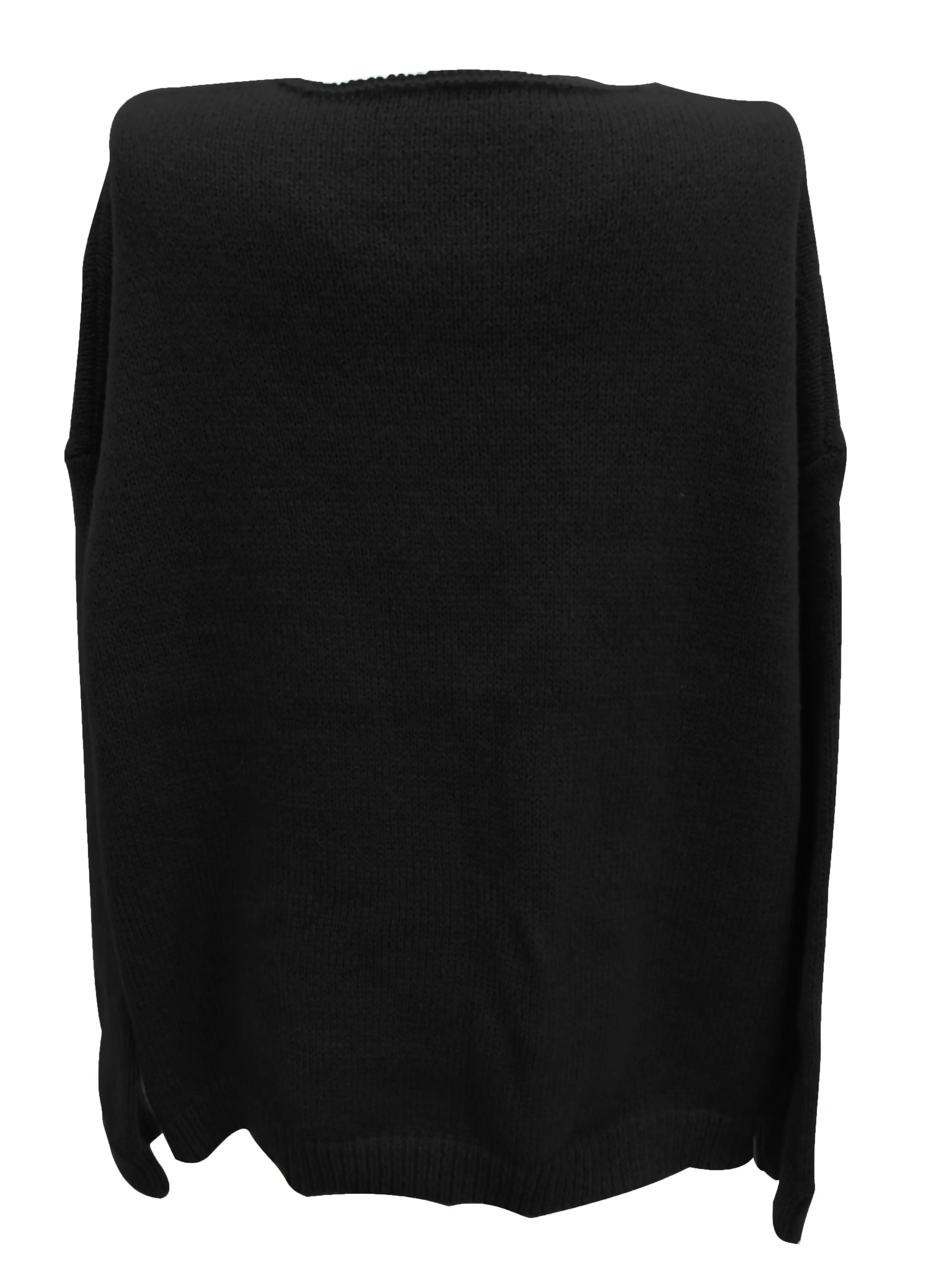 R&B | Plus Size Freizeit V-Ausschnitt Pullover für Kurvenreiche Frauen