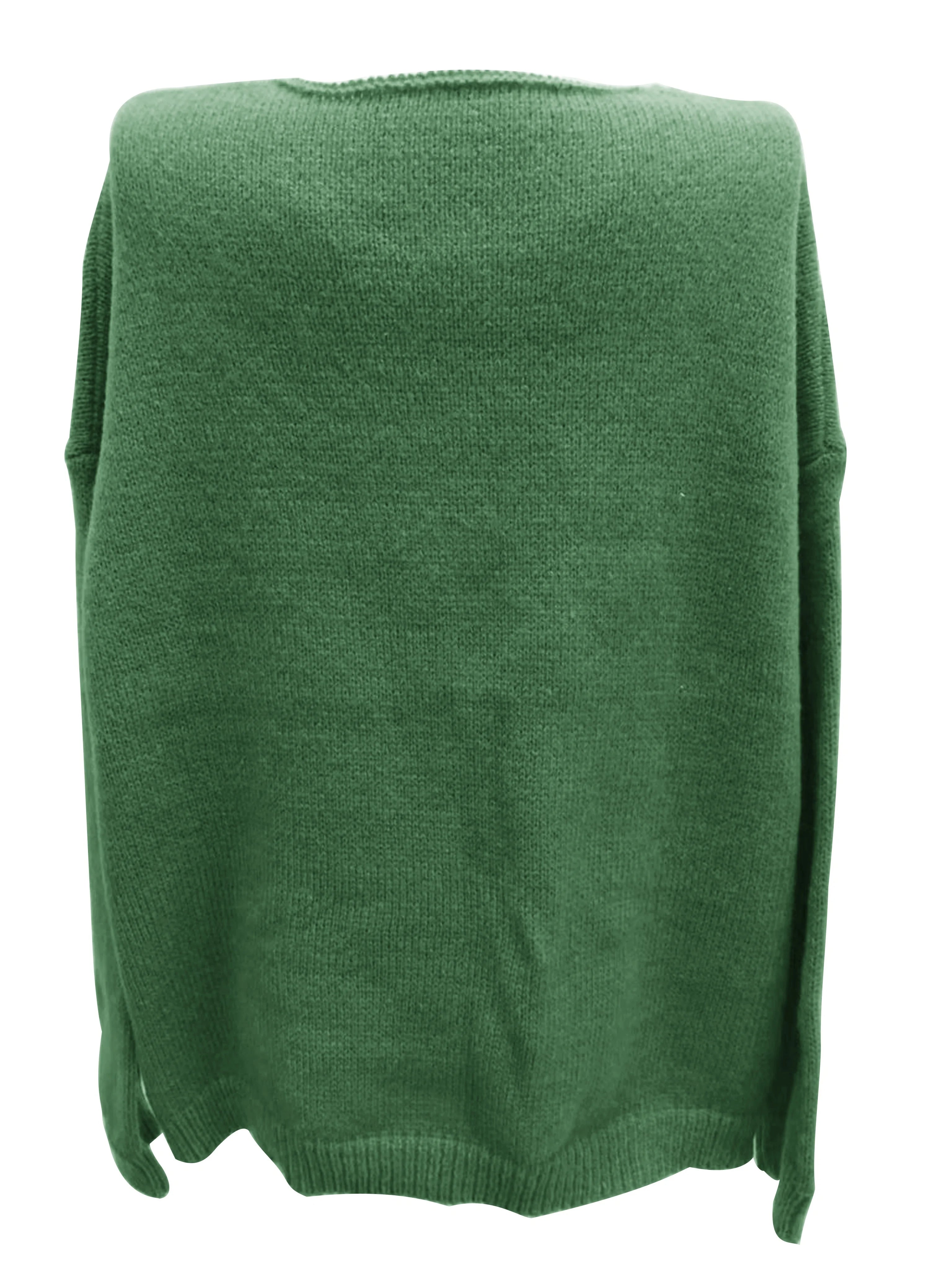 R&B | Plus Size Freizeit V-Ausschnitt Pullover für Kurvenreiche Frauen