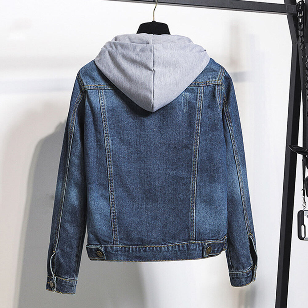 R&B | Plus Size Kapuzen-Denimjacke - Stilvoll & Bequem