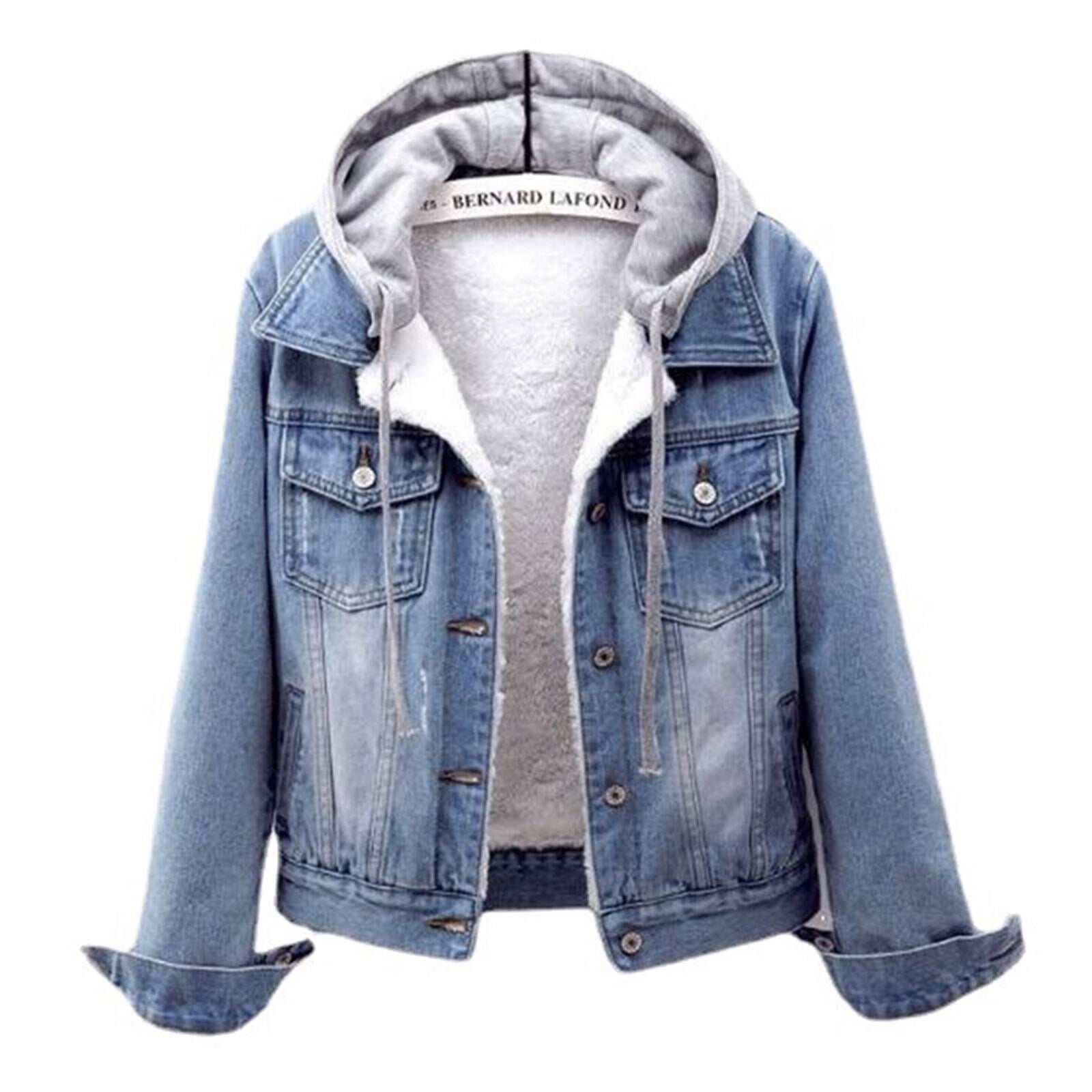 R&B | Plus Size Kapuzen-Denimjacke - Stilvoll & Bequem