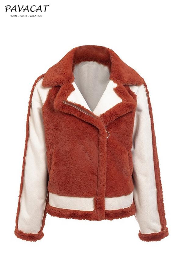 R&B | Kunstpelz Reißverschlussjacke