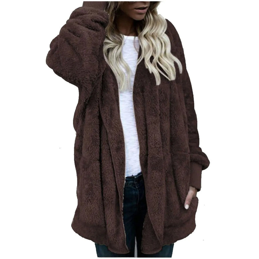 R&B | Plüschsamt Plus Size Wintermantel