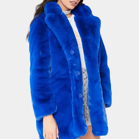 R&B | Eleganter Winterplüschmantel für Damen