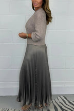 R&B | Langer Pullover Mit Faltenrock