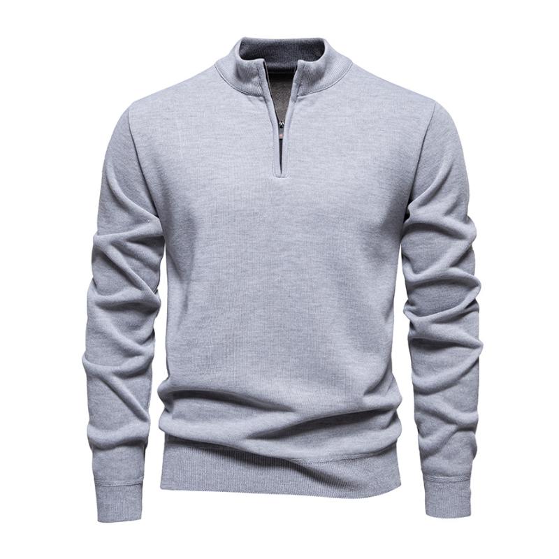 R&B | Halb-zip Strickpullover Weich und Warm Zeitloses Design