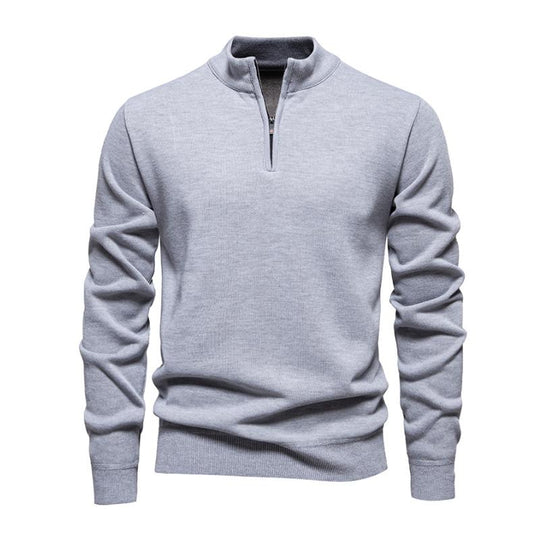 R&B | Halb-zip Strickpullover Weich und Warm Zeitloses Design