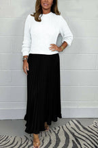 R&B | Langer Pullover Mit Faltenrock