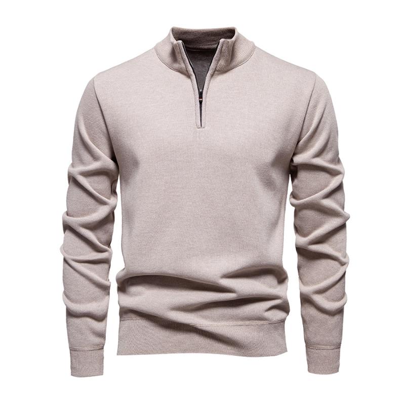 R&B | Halb-zip Strickpullover Weich und Warm Zeitloses Design