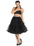 R&B | Damen Gestufter Petticoat Midi Rock Classic