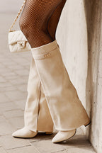 R&B | Elegante Kniehoge Stiefel mit Riemchen