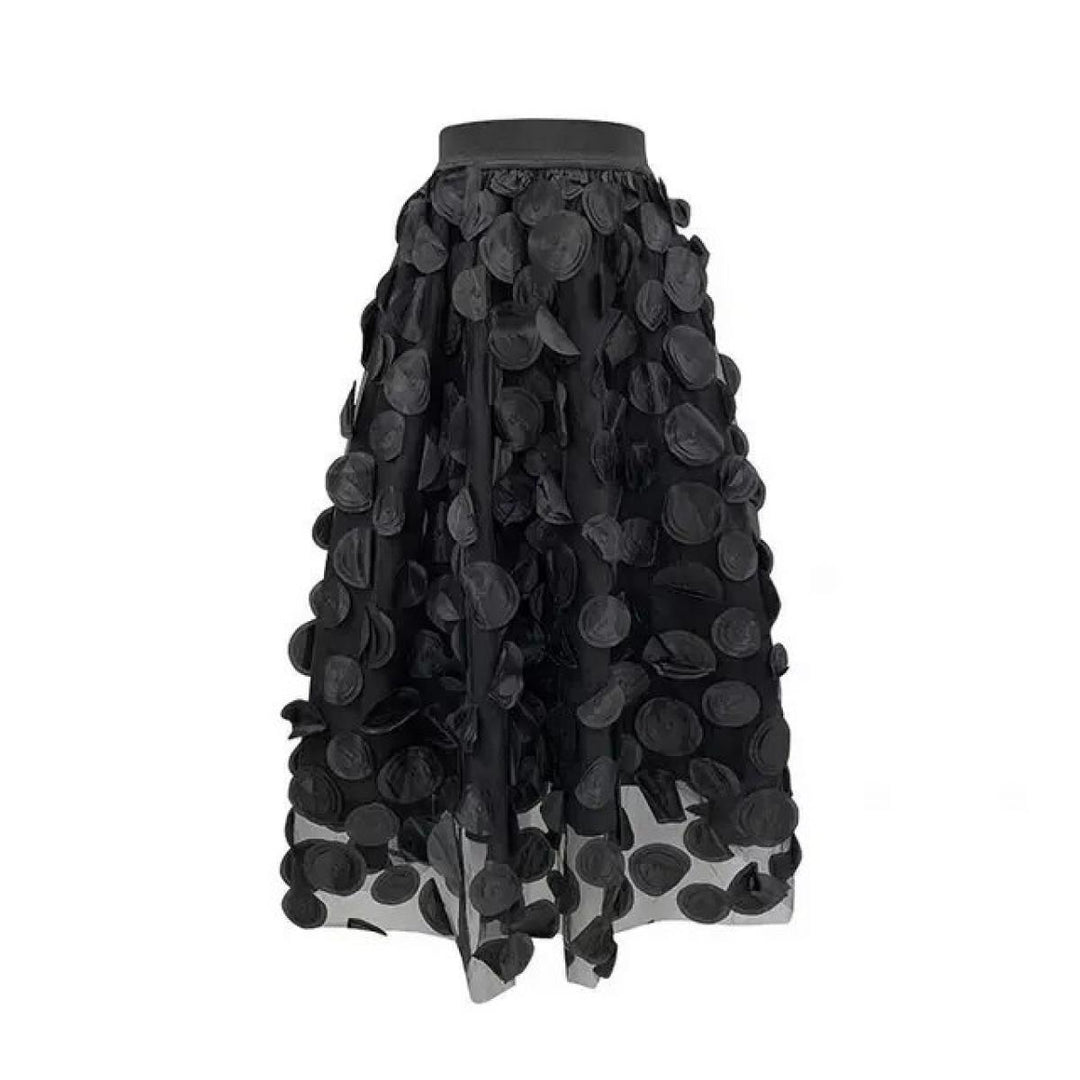 Schicker Damen Rock aus Polka Dot & Tüll-Patchwork | R&B