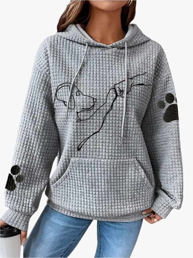 R&B | Kapuzenpullover mit Hundemotiv - Bequemer Hoodie für Hundeliebhaber, Freizeit & Alltag