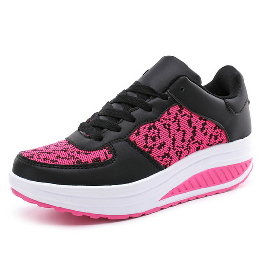 Schwarzer LederSneaker R&B