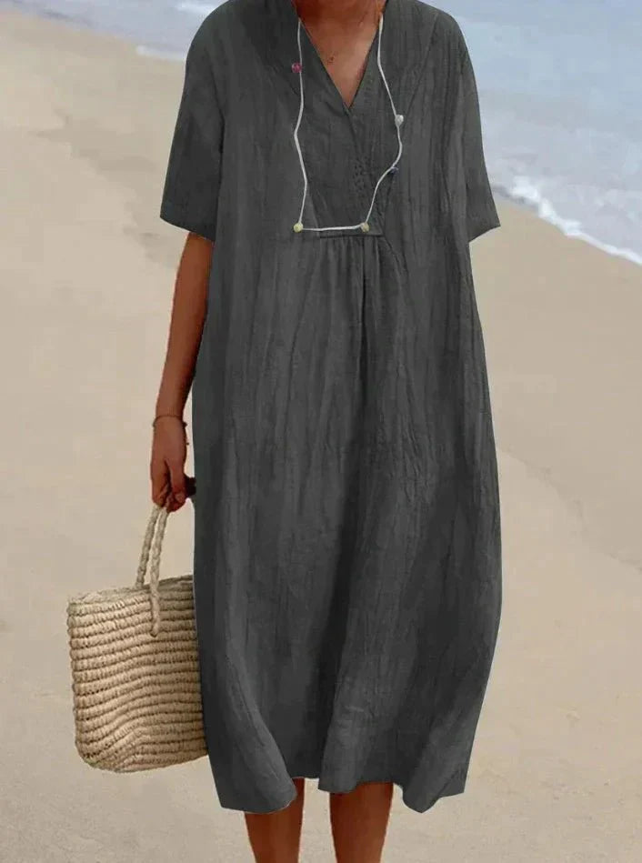 R&B | Baumwoll Leinen Sommerkleid
